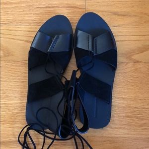 Alexander Wang Marlene Lace-up Flat Sandals